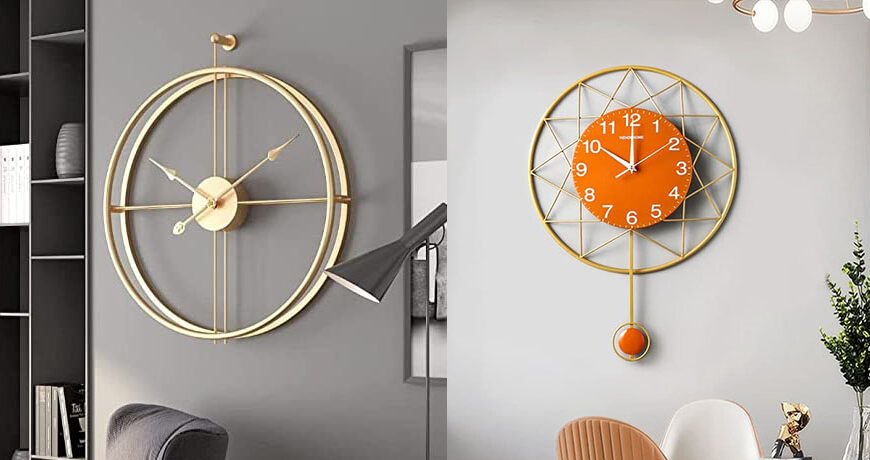 Contemporary Metal Wall Clock designs for Interior Decor