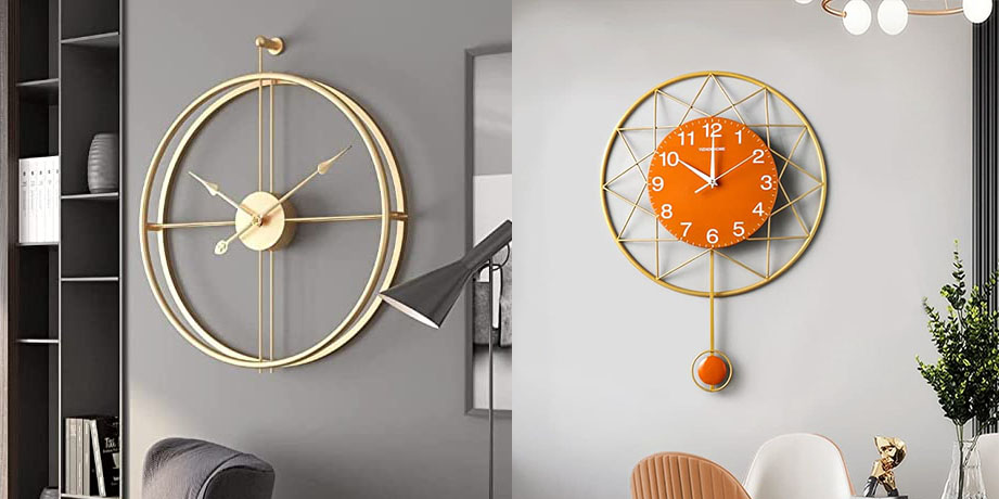 Contemporary Metal Wall Clock designs for Interior Decor